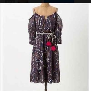 Anthropology Cold Shoulder Dress by Vanessa Virginia